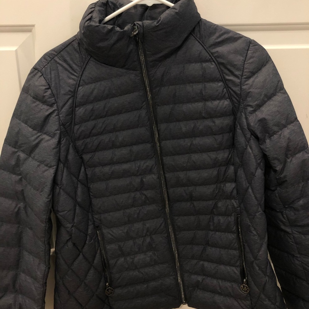 grey winter jacket